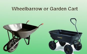 wheelbarrow or garden cart