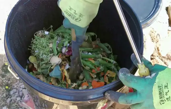stir compost