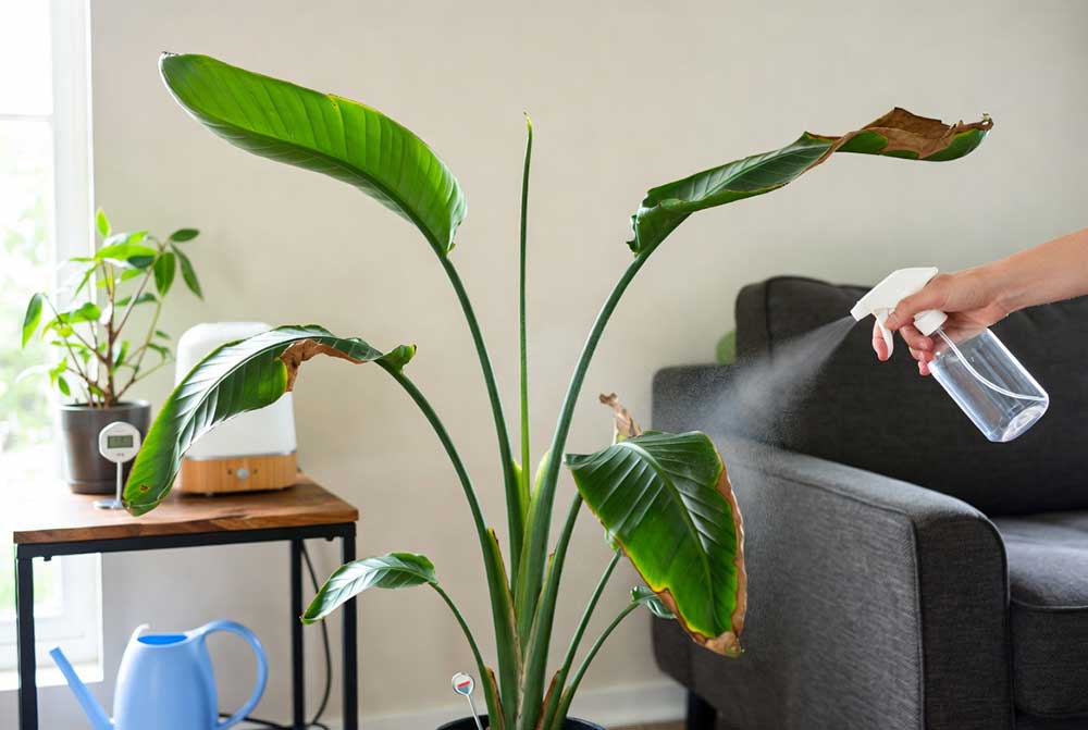 Bird Of Paradise Leaves Curling